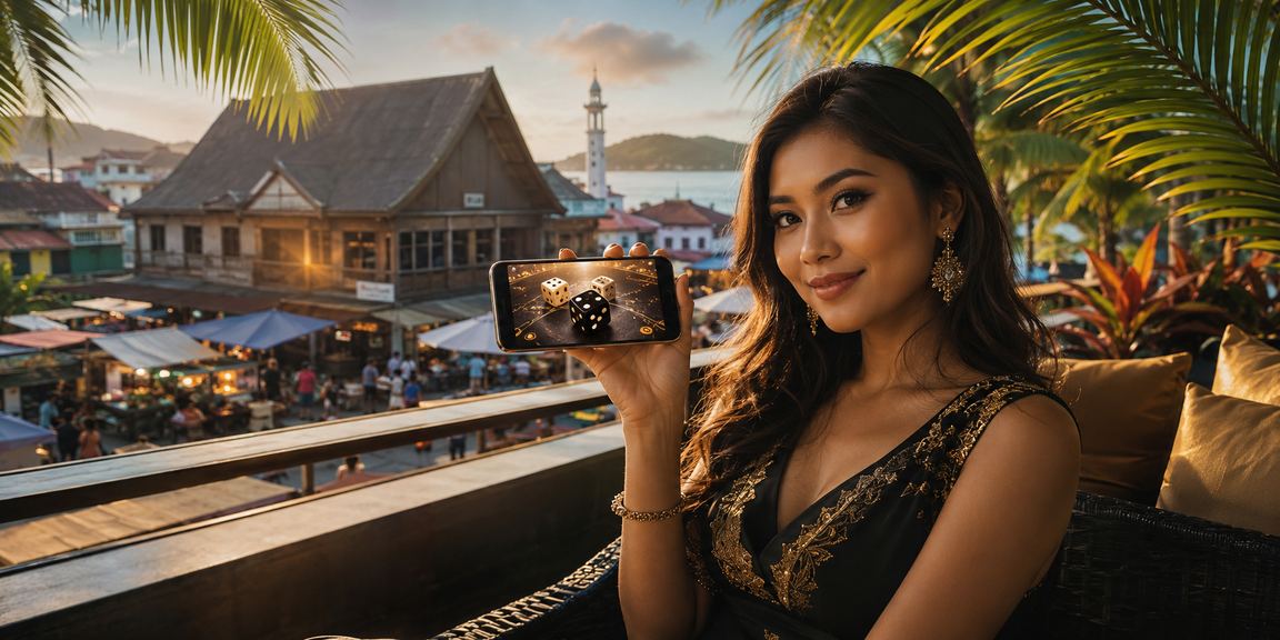 Imej ilustrasi permainan dadu dalam kasino bossku